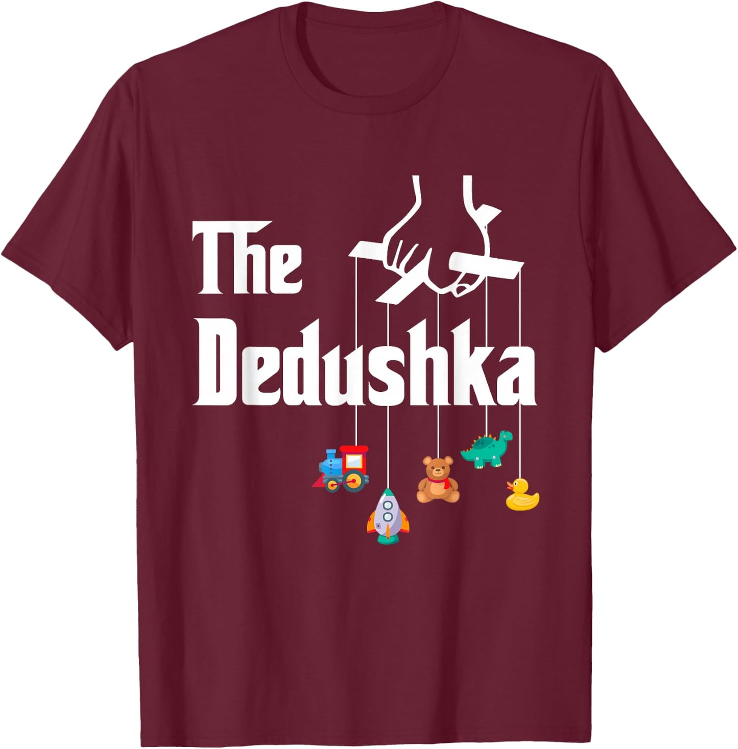 Dedushka Russian Grandpa Fathers Day Deda Funny The Dedushka T-Shirt - T-Shirt | Maroon