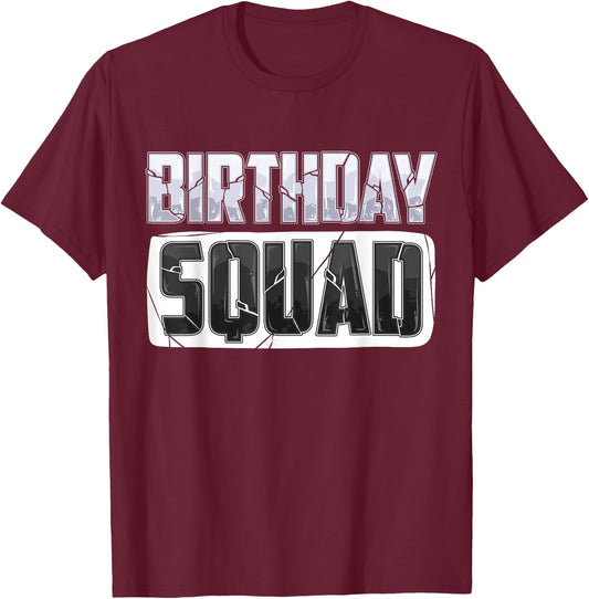 Party Birthday shirt for Boys Men Birthday Squad T-Shirt - T-Shirt | Maroon