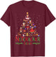 Nutcracker Tree Christmas Holiday Nutcracker Squad Ballet T-Shirt - T-Shirt | Maroon