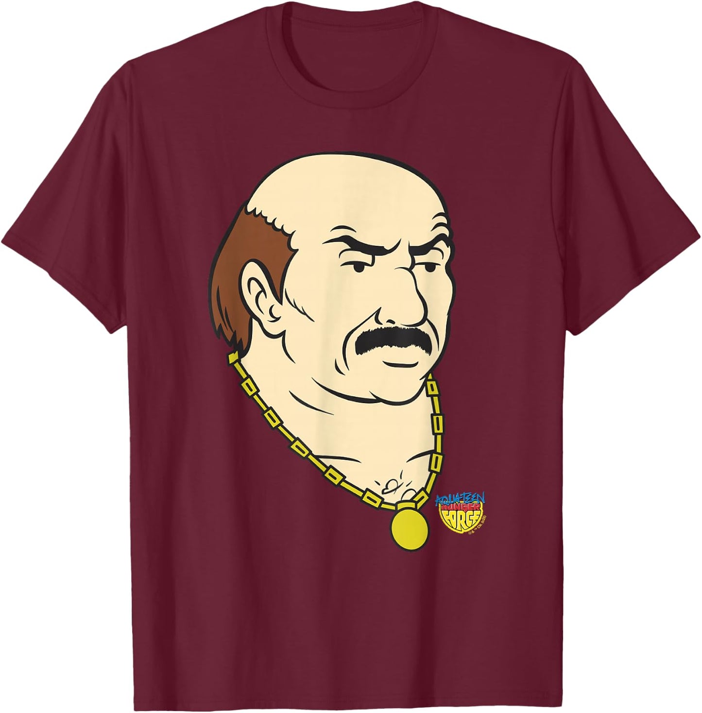 Aqua Teen Hunger Force Carl Big Face T-Shirt - T-Shirt | Maroon
