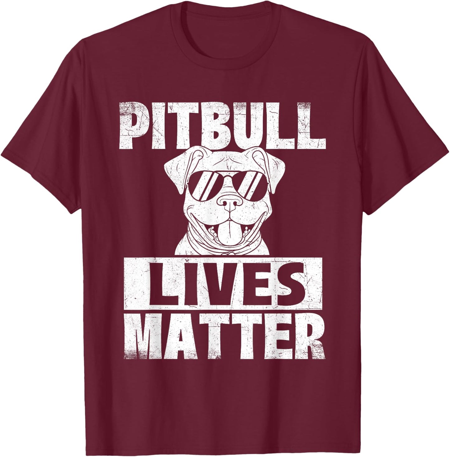 Pitbull Lives Matter - Pittie Lover Dog Lover Pet Owner Women Kids T-Shirt - T-Shirt | Maroon