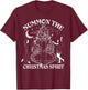 Summon The Christmas Spirit - Spread Holiday Magic T-Shirt - T-Shirt | Maroon