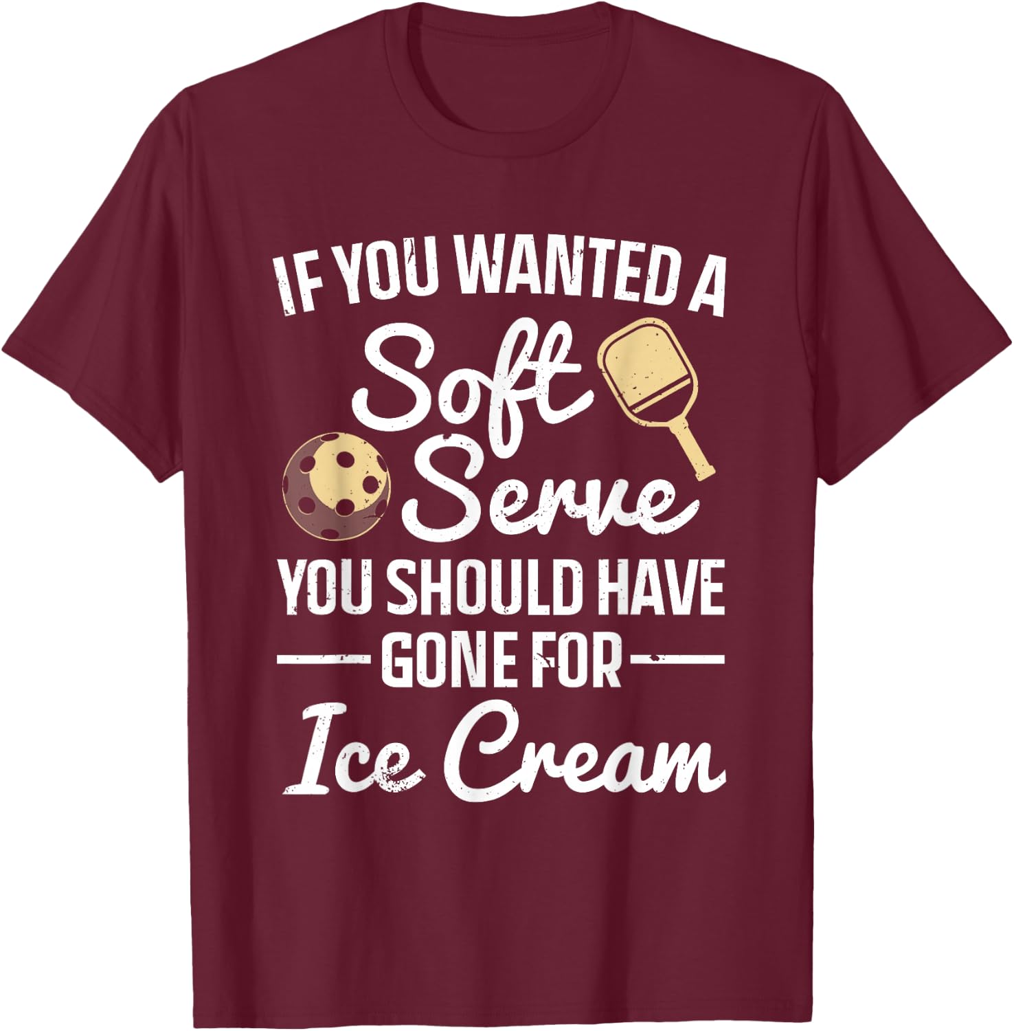 Cute Pickleball Women Pickleball Tournament Sport T-Shirt - T-Shirt | Maroon