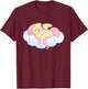 My Little Pony Fluttershy and Angel Bunny Sleeping T-Shirt - T-Shirt | Maroon