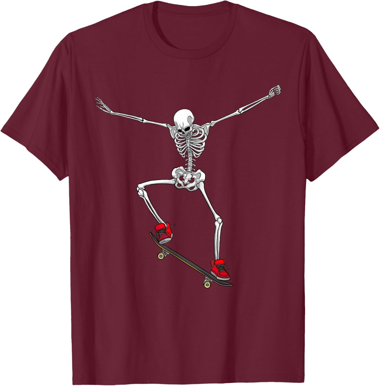 Funny Skateboarding Women Skateboard Skateboarder T-Shirt - T-Shirt | Maroon