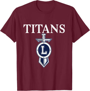Titans Sports, Football, Baseball, Basketball. T sword T-Shirt - T-Shirt | Maroon