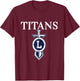 Titans Sports, Football, Baseball, Basketball. T sword T-Shirt - T-Shirt | Maroon