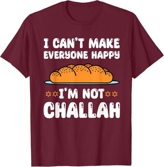 Funny Challah Saying Shabbat Holidays Chanukah T-Shirt - T-Shirt | Maroon
