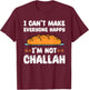 Funny Challah Saying Shabbat Holidays Chanukah T-Shirt - T-Shirt | Maroon