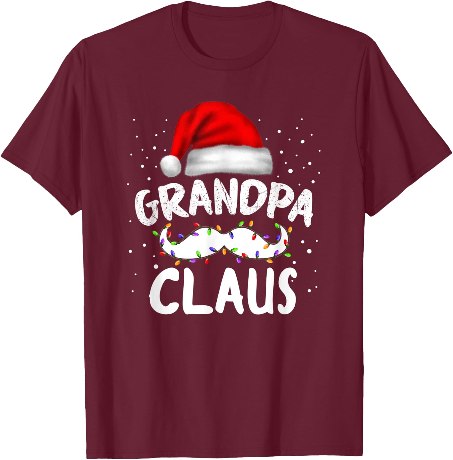 family winter santa clothing Christmas family grandpa claus T-Shirt - T-Shirt | Maroon