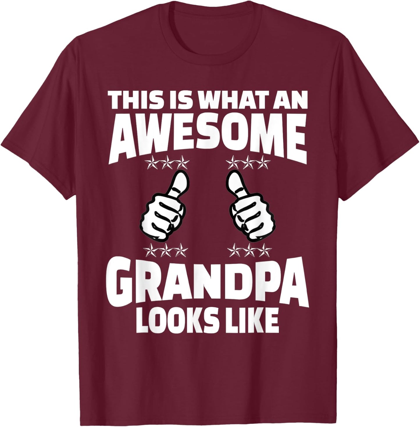 Funny Grandpa Shirts for First Time Grandparents T-Shirt - T-Shirt | Maroon