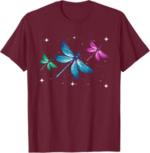 Dragonfly Inspirational Spiritual Animal T-Shirt - T-Shirt | Maroon