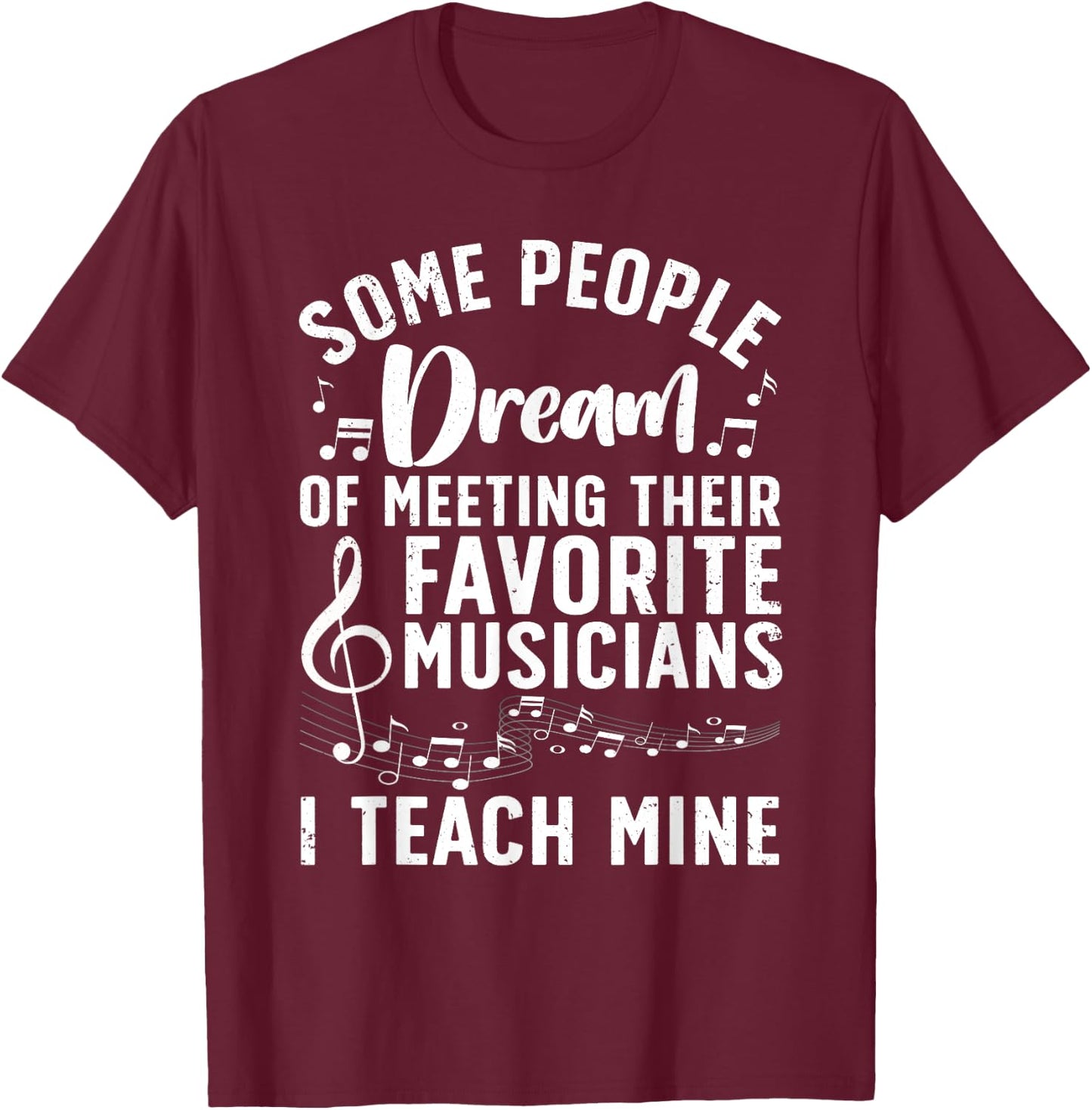 Best Music Teacher Women Musician Band Piano Teacher T-Shirt - T-Shirt | Maroon