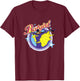Batman Batgirl Epic Colorful 70's Style Big Chest Portrait T-Shirt - T-Shirt | Maroon