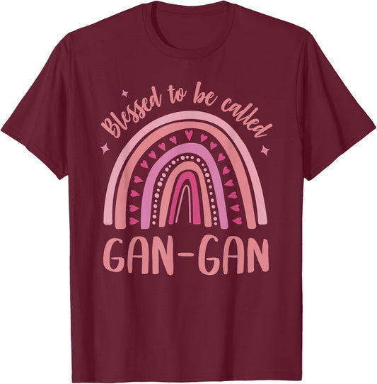 Gan-Gan for Grandma Mother's Day Blessed Gan-Gan T-Shirt - T-Shirt | Maroon