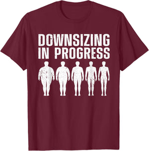 Funny Gastric Sleeve Design Women Weight Loss Lover T-Shirt - T-Shirt | Maroon