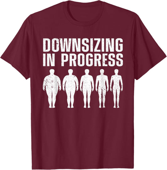 Funny Gastric Sleeve Design Women Weight Loss Lover T-Shirt - T-Shirt | Maroon