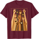 Melanin Hand Hearts Black History Month BLM African American T-Shirt - T-Shirt | Maroon