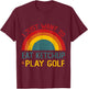 Funny I just want to eat ketchup and Play Golf Christmas T-Shirt - T-Shirt | Maroon