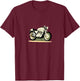 Vintage Cafe Racer Motorcycle Ride Bike Gift T-Shirt - T-Shirt | Maroon