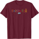 Jolly Rancher Happy Fruits Gang Iconic Logo T-Shirt - T-Shirt | Maroon