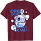 OPEN AND READY TO TAKE YOUR LOAD Washing Machine Humor T-Shirt - T-Shirt | Maroon