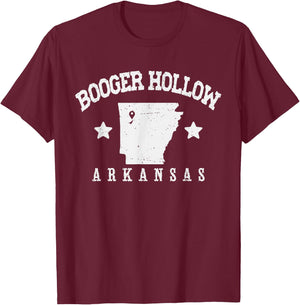 Booger Hollow Arkansas T-Shirt - T-Shirt | Maroon