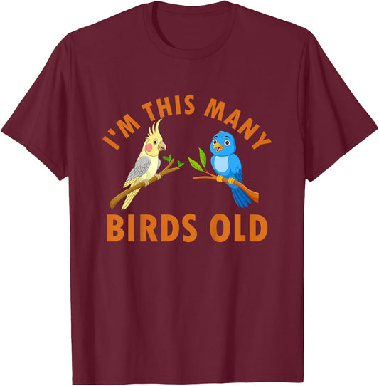 2 Year Old Birds Old 2nd Birthday Kids T-Shirt - T-Shirt | Maroon