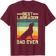 Best Labrador Design For Dad Men Labrador Retriever Lovers T-Shirt - T-Shirt | Maroon