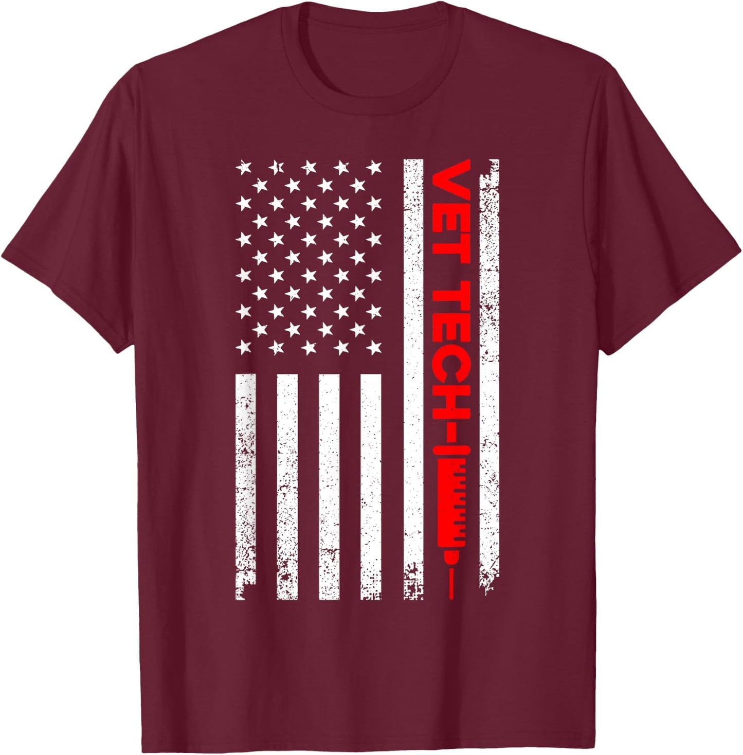 Cool Vet Tech Art Women Veterinary Vet Technician T-Shirt - T-Shirt | Maroon