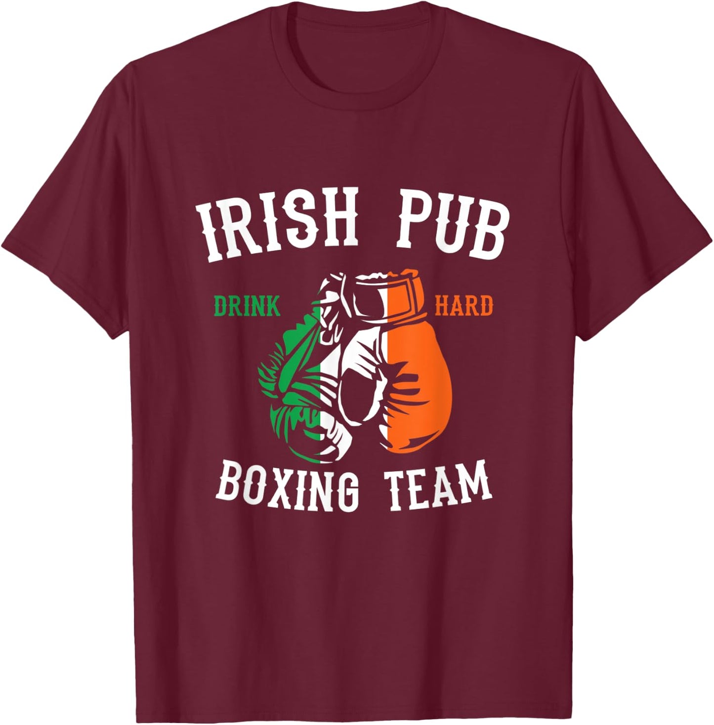 Vintage Irish Pub Est 1975 Boxing Day T-Shirt - T-Shirt | Maroon