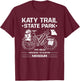Katy Trail State Park Missouri Cycling Hiking Bike Midwest T-Shirt - T-Shirt | Maroon
