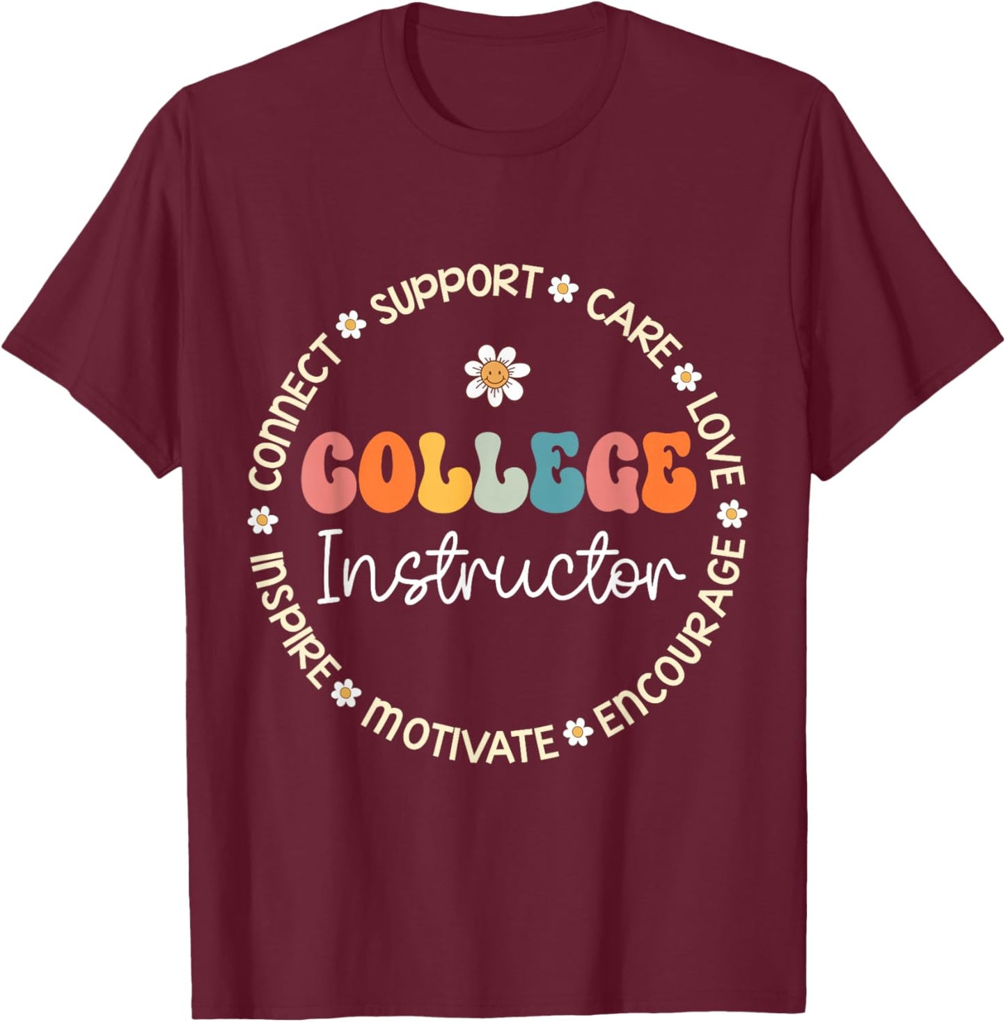 College Instructor Appreciation Week Back to School T-Shirt - T-Shirt | Maroon