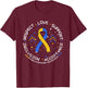 Down Syndrome Ribbon Respect Support Down Syndrome Awareness T-Shirt - T-Shirt | Maroon