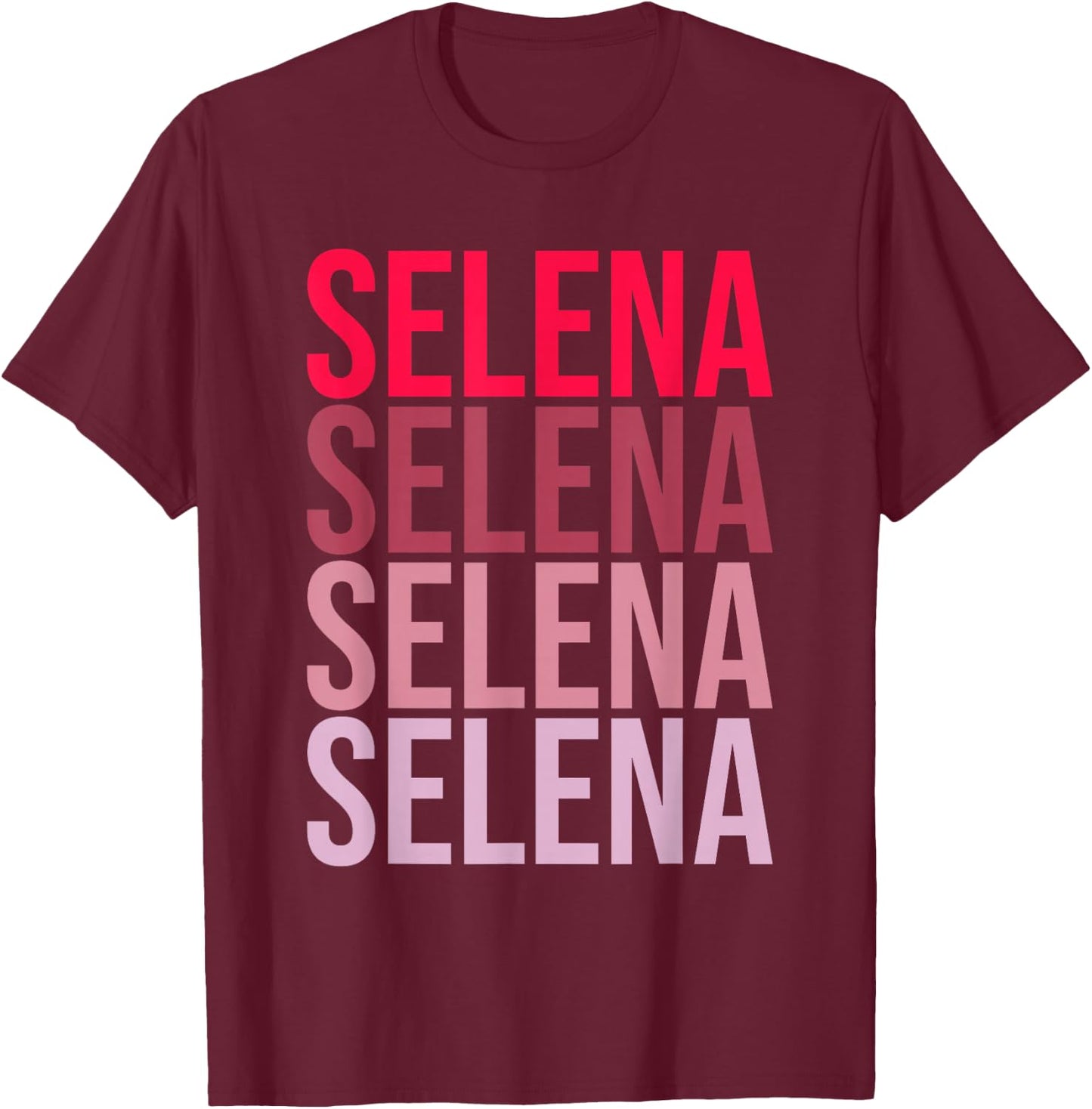 First Name Selena I Love Selena T-Shirt - T-Shirt | Maroon