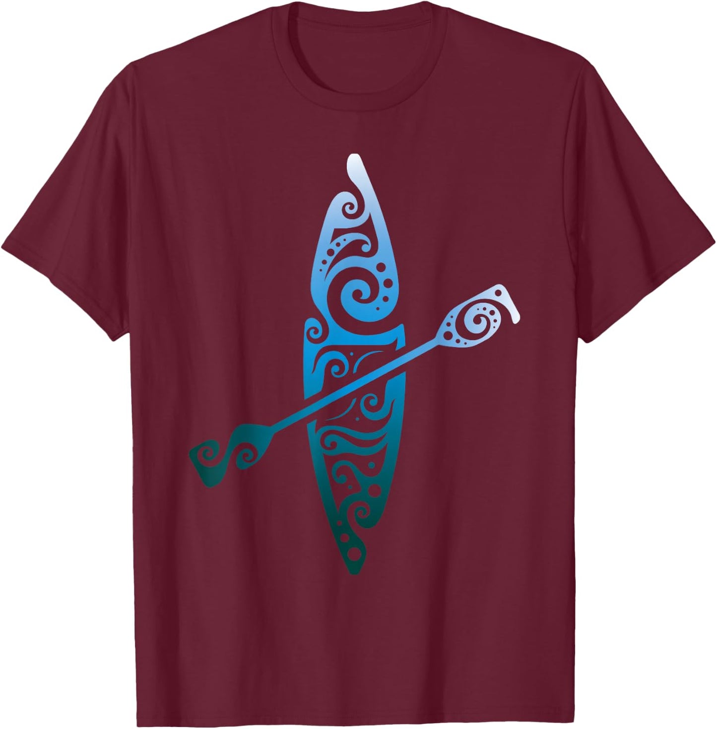 Kayaker Canoeing Paddling Boat Lover Kayak Water Sport T-Shirt - T-Shirt | Maroon