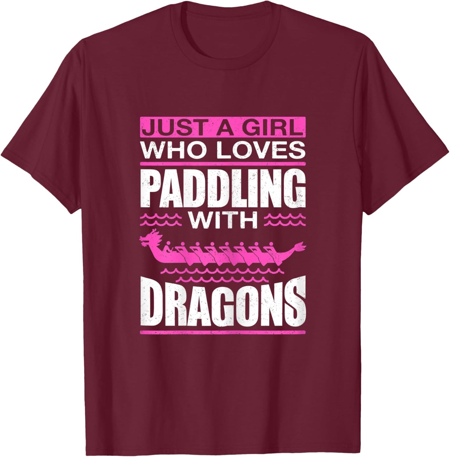 Dragon Boat Racing Paddling & Dragonboat T-Shirt - T-Shirt | Maroon