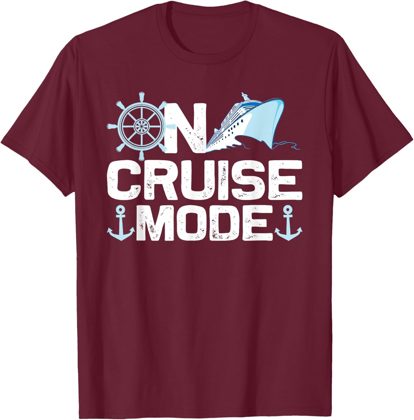 Cool Cruising Women Vacay Mode Cruise Vacation Trip T-Shirt - T-Shirt | Maroon