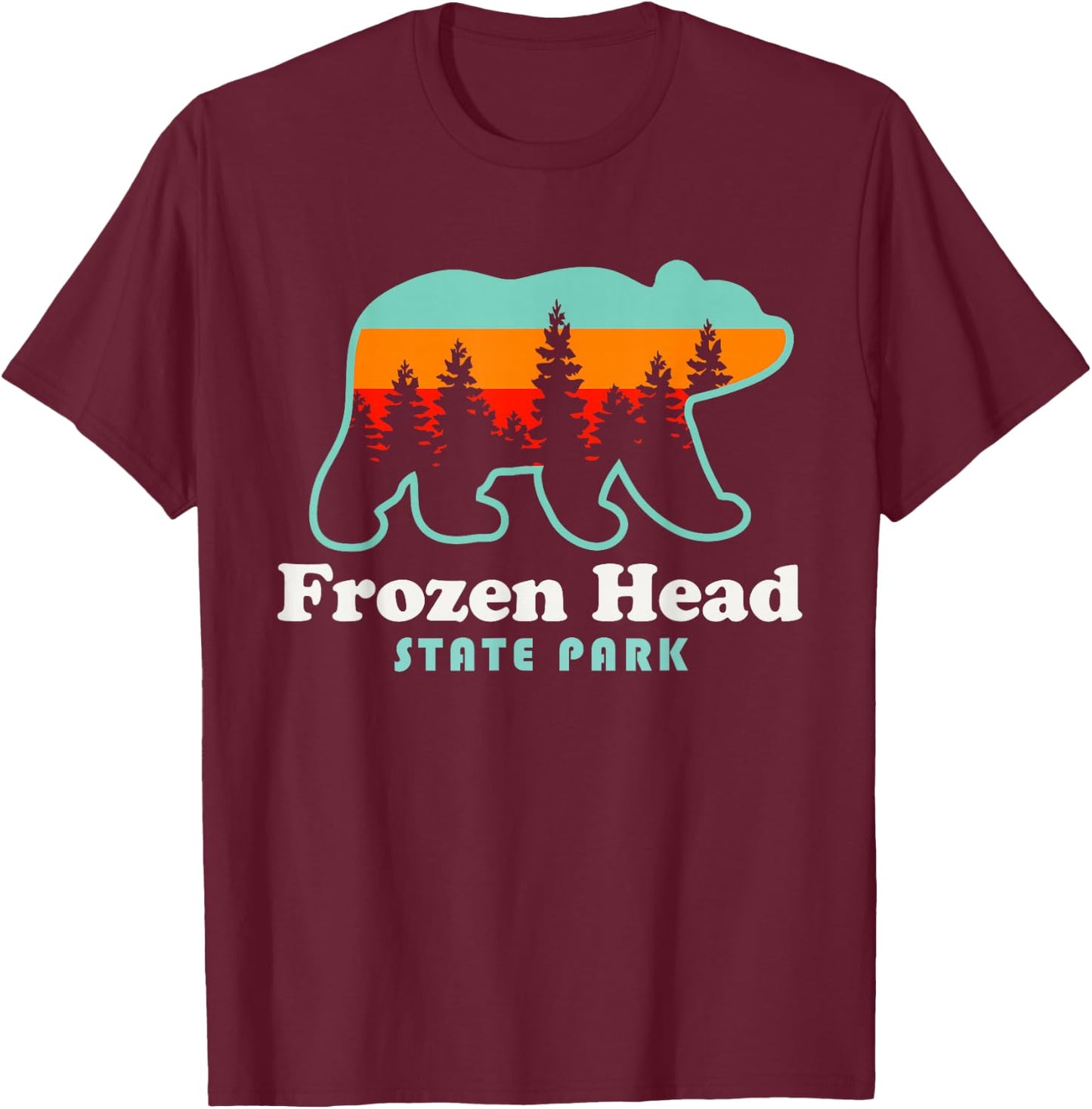 Frozen Head State Park Tennessee Wartburg TN T-Shirt - T-Shirt | Maroon
