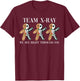 X-Ray Gingerbread Man Skeleton Christmas Nurse Xray Tech T-Shirt - T-Shirt | Maroon