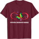 Infinity Butterfly Hypertrophic Cardiomyopathy Awareness T-Shirt - T-Shirt | Maroon