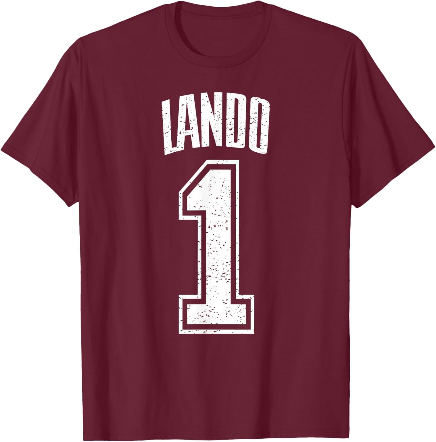 Lando Supporter Number 1 Biggest Fan T-Shirt - T-Shirt | Maroon