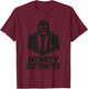 No Monkey Business Money Funny Gangster Themed Apparel T-Shirt - T-Shirt | Maroon