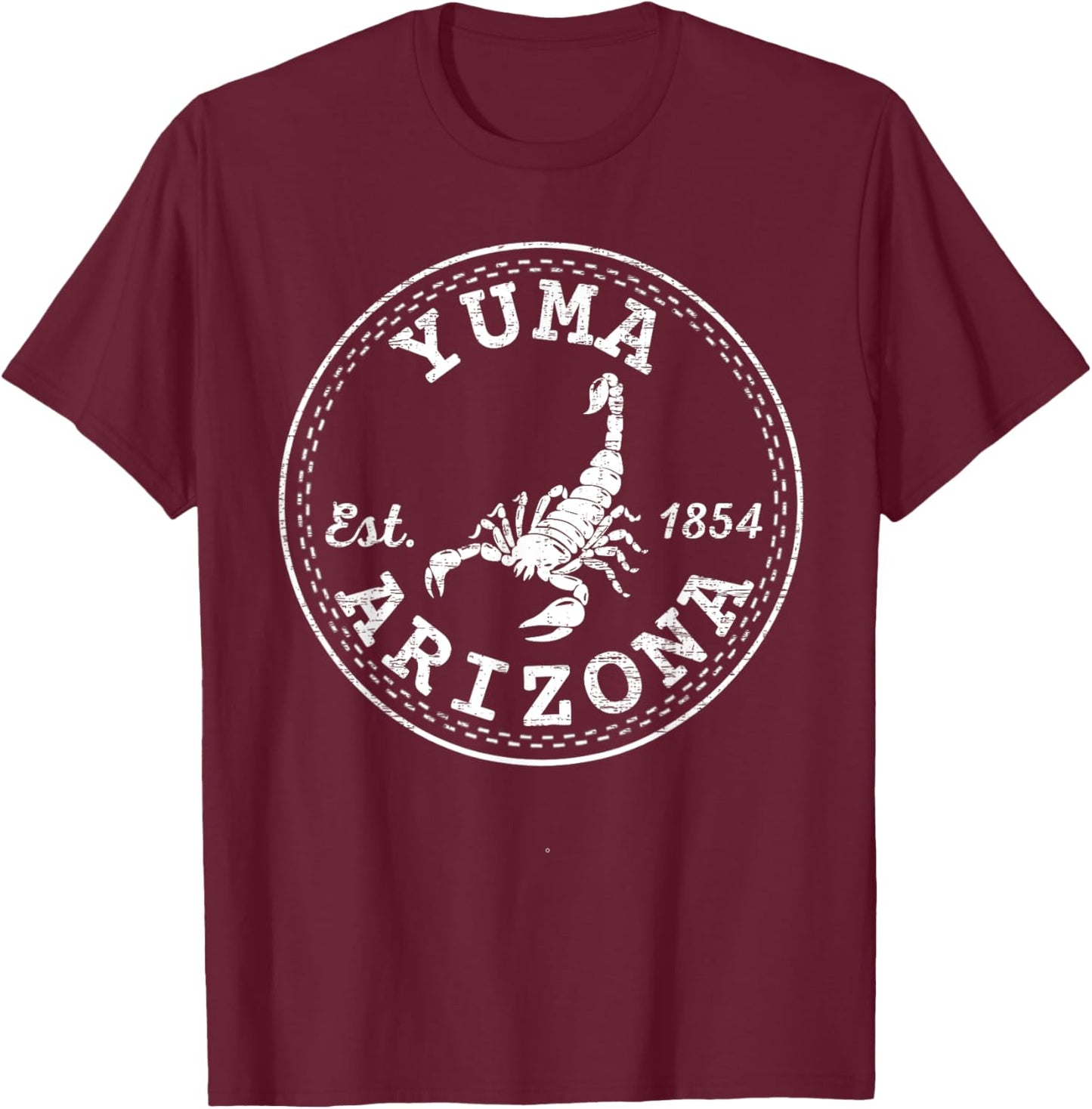 Yuma Arizona Retro Vintage AZ T-Shirt - T-Shirt | Maroon