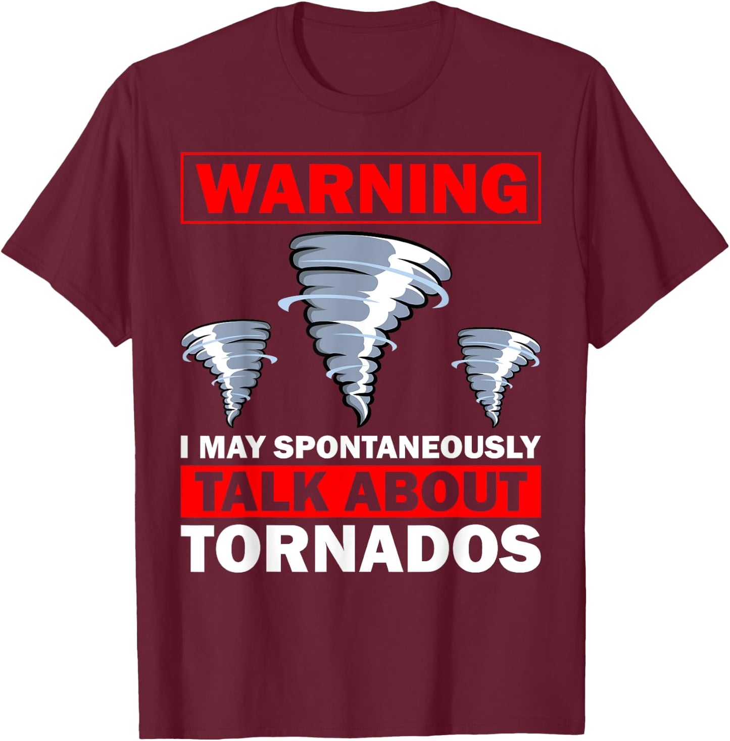 Funny Tornado Designs Women Meteorology Storm Lovers T-Shirt - T-Shirt | Maroon