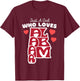 Just A Girl Who Loves Alabama - Cute Girls Alabama State T-Shirt - T-Shirt | Maroon