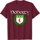 Doherty Surname Irish Clan Tartan Badge Ireland T-Shirt - T-Shirt | Maroon