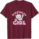 Kids Disney The Aristocats Birthday Girl Cute Marie Logo Youth T-Shirt - T-Shirt | Maroon