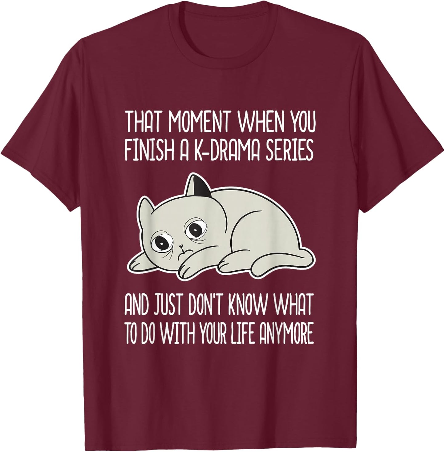 Korean Drama Kdrama Finger Heart T-Shirt - T-Shirt | Maroon