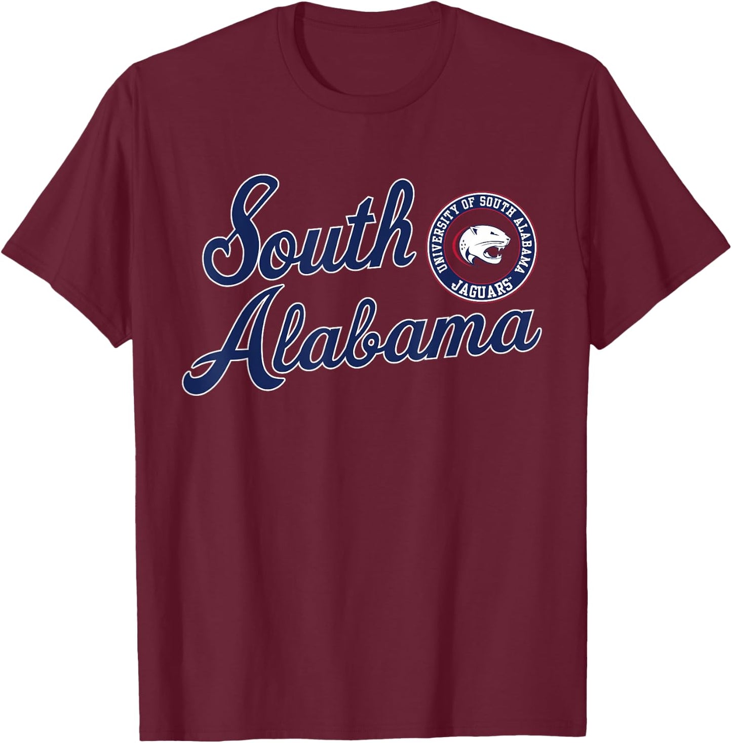 South Alabama Jaguars | Official NCAA Merch | NCAFSAL04 T-Shirt - T-Shirt | Maroon